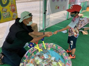 夏祭りお菓子釣り　よしあき